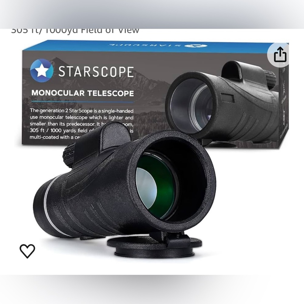 NEW STARSCOPE Monocular Telescope G2-10x42 Long Range Monoculars for Adults